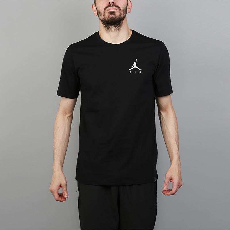 мужская черная футболка Jordan Sportswear Jumpman Air T-Shirt AH5296-010 - цена, описание, фото 1